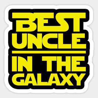 Best Uncle In The Galaxy Sticker